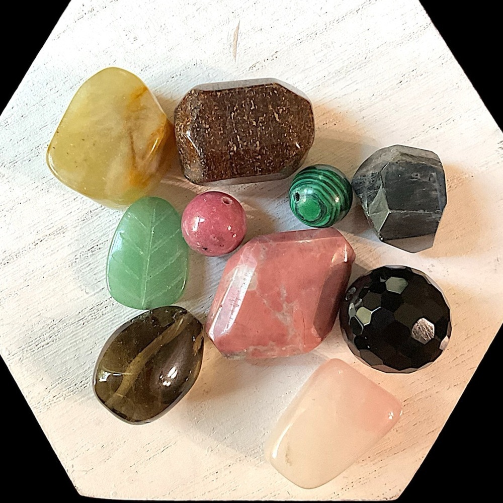 Loose Bright Gemstone Bead Estate Jewelry Lot 50 grams